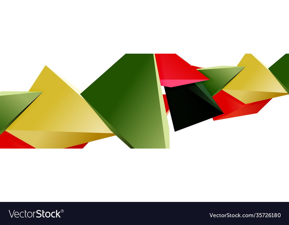 Triangle mosaic abstract background 3d triangular