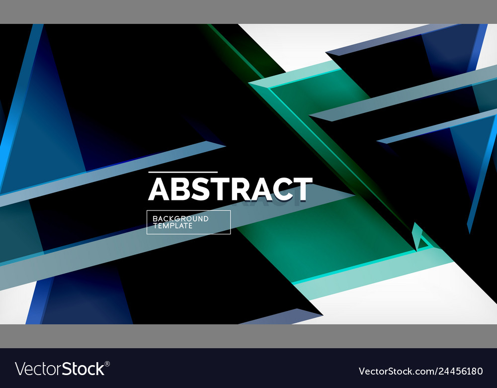 Triangular low poly background design vector image Triangular low poly background design