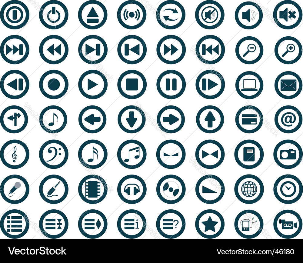 Web icons Royalty Free Vector Image - VectorStock