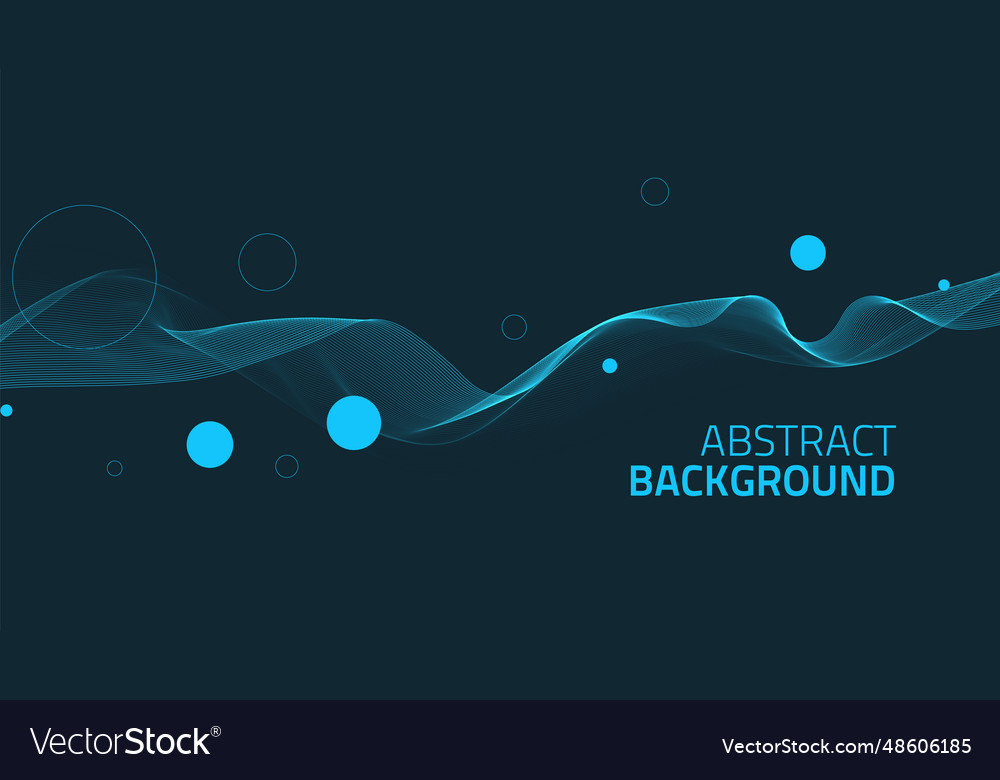 Abstract background with faded line waves