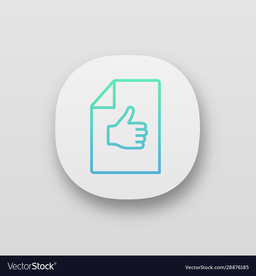 Approval document app icon vector image Approval document app icon