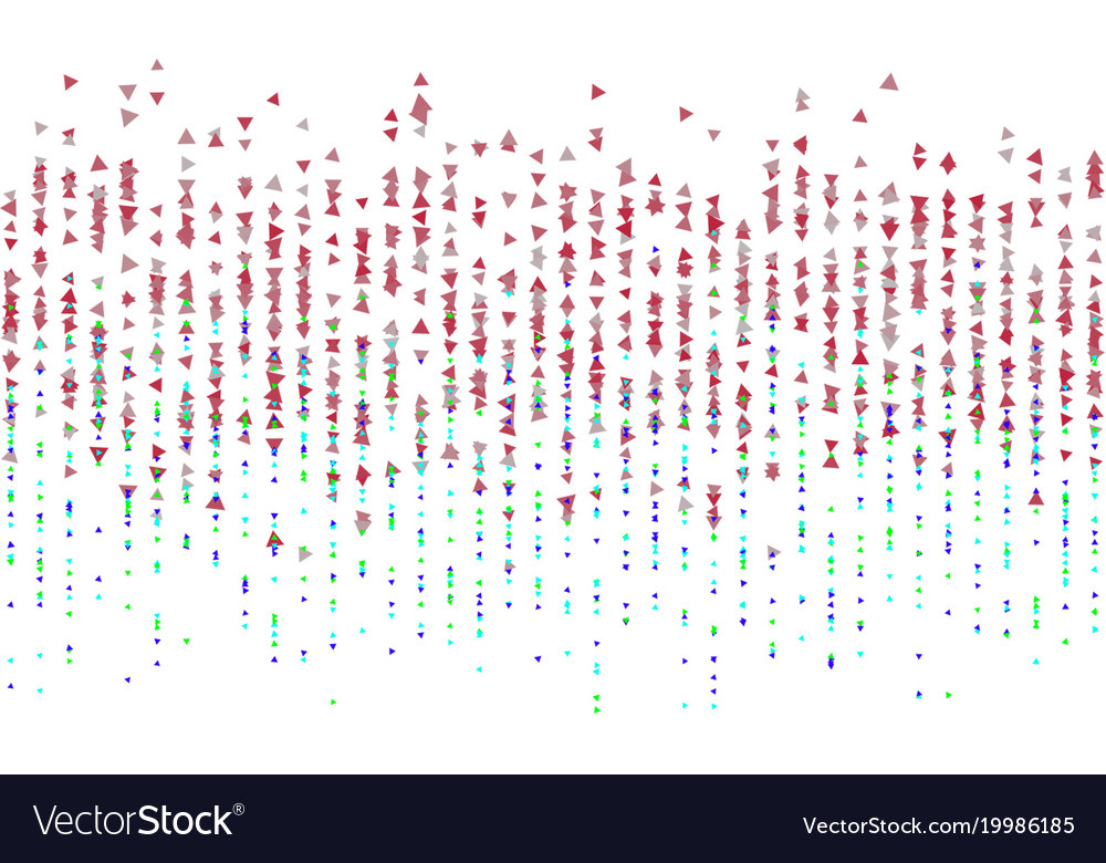 Graphic colored abstract overlapping triangle