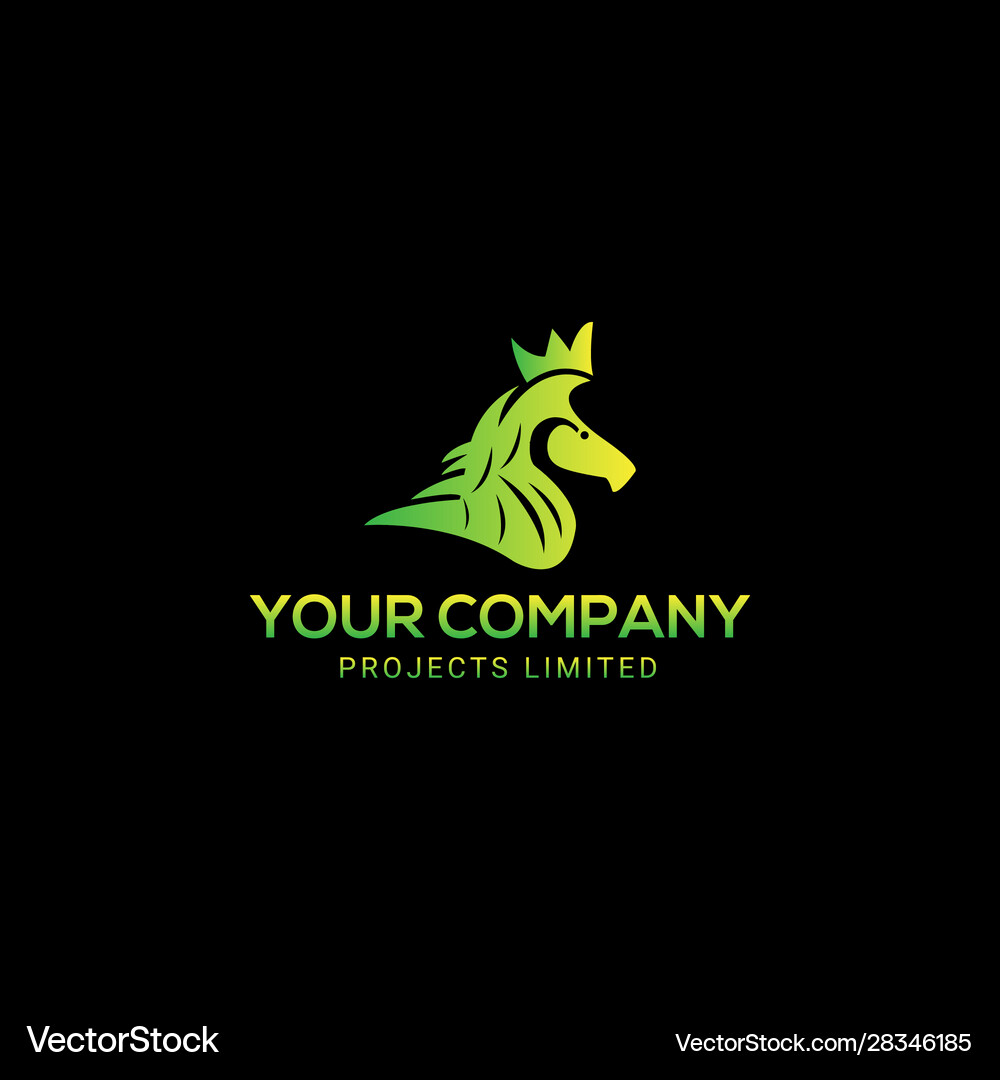 Horse brand logo template design Royalty Free Vector Image