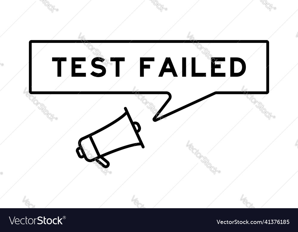 Megaphone icon with speech bubble in word test vector image Megaphone icon with speech bubble in word test