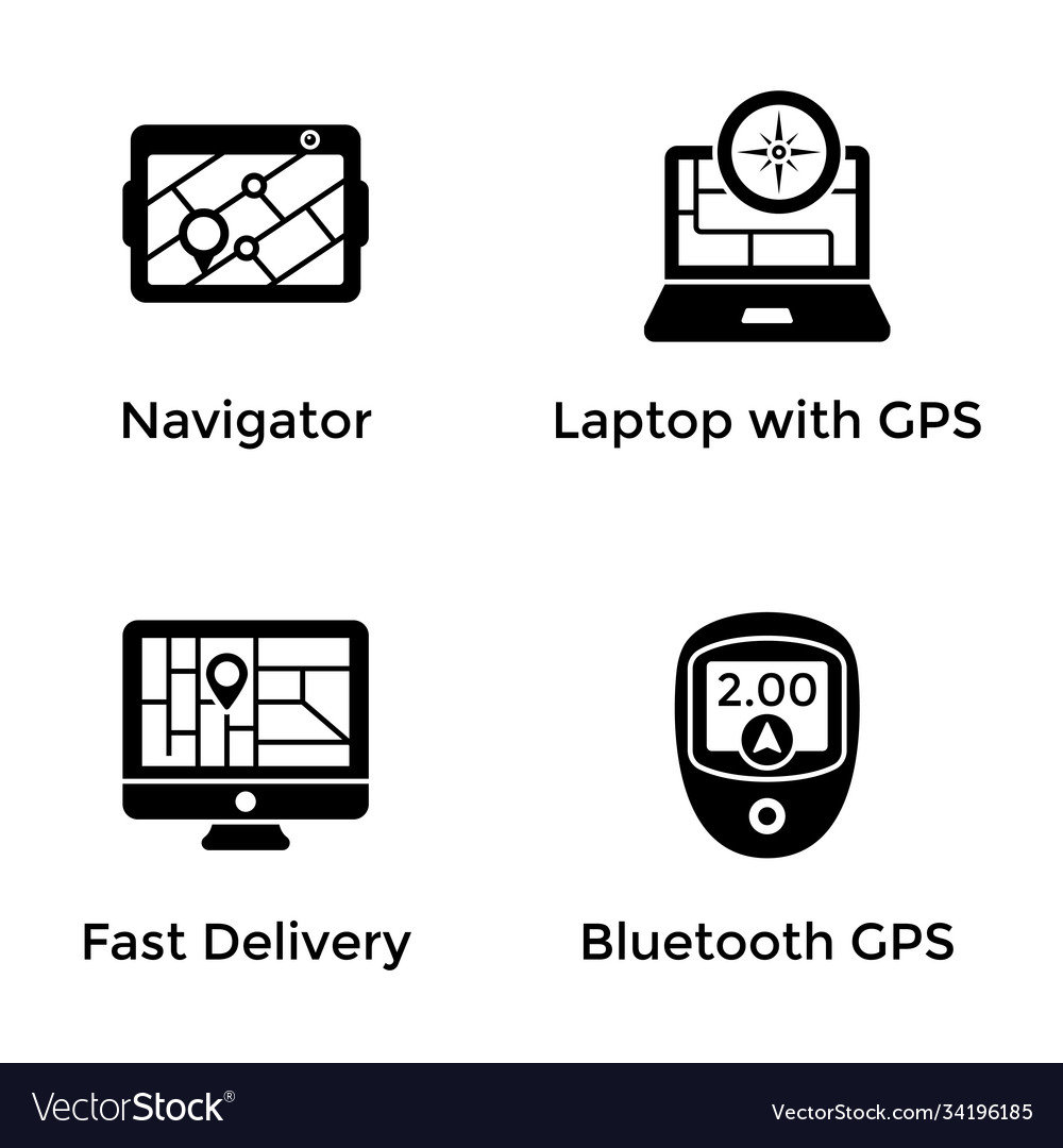 Navigation devices icons