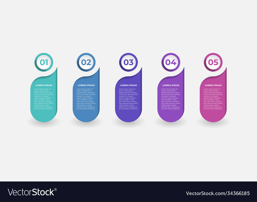 Präsentation Etikettendesign für Infografiken