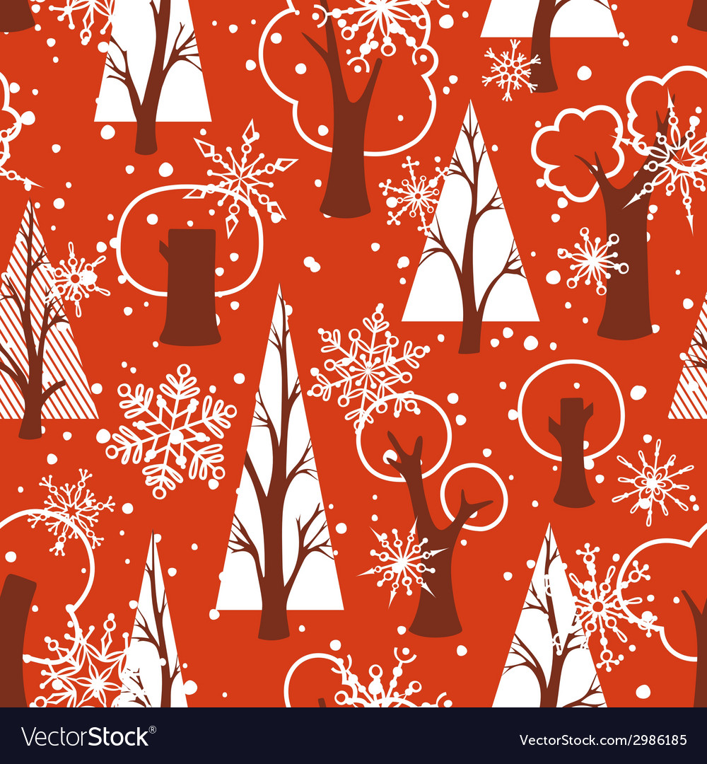 Seamless red christmas pattern