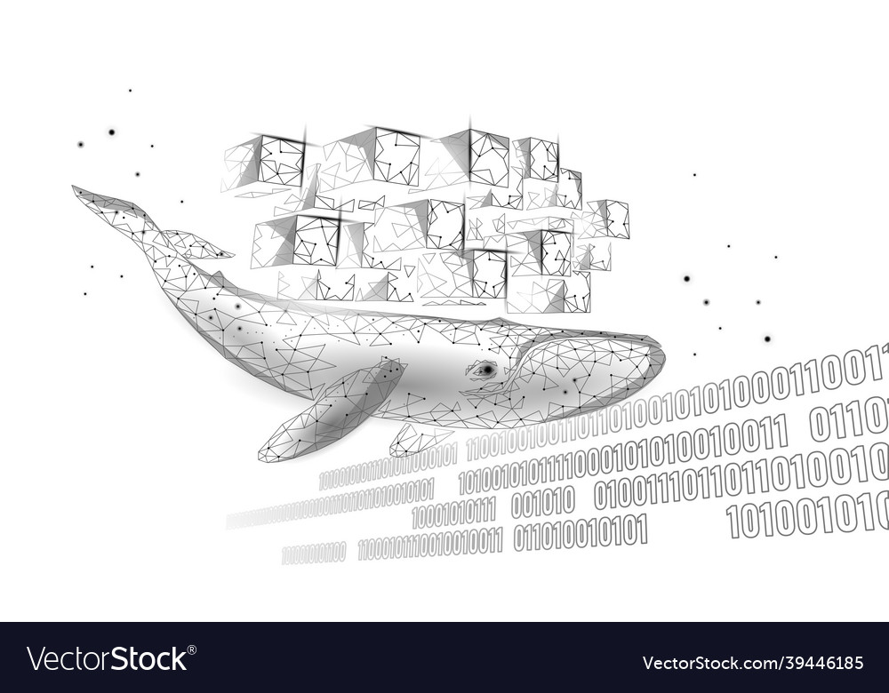 Whal und Container Computer-Docker-Entwickler-App vector image Whal und Container Computer-Docker-Entwickler-App