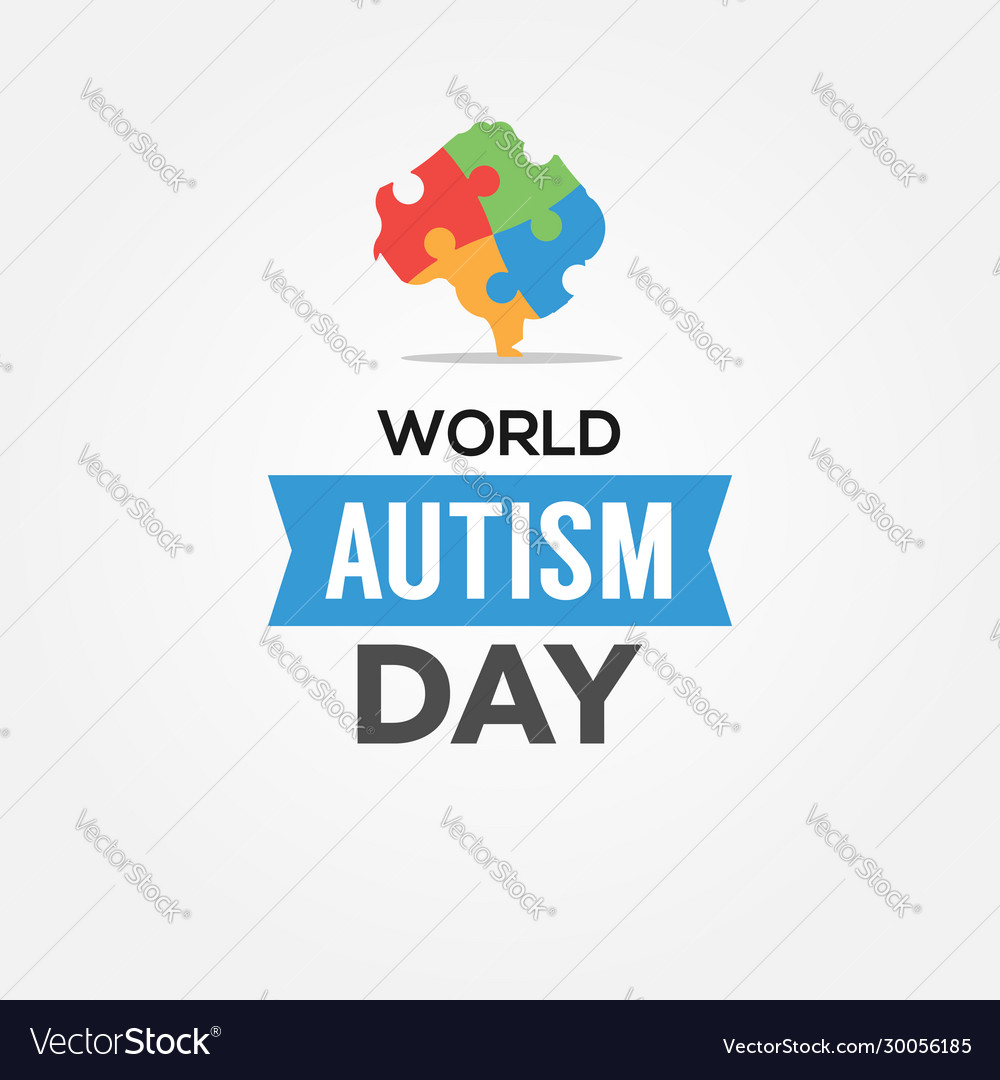 World autism day design for banner or background