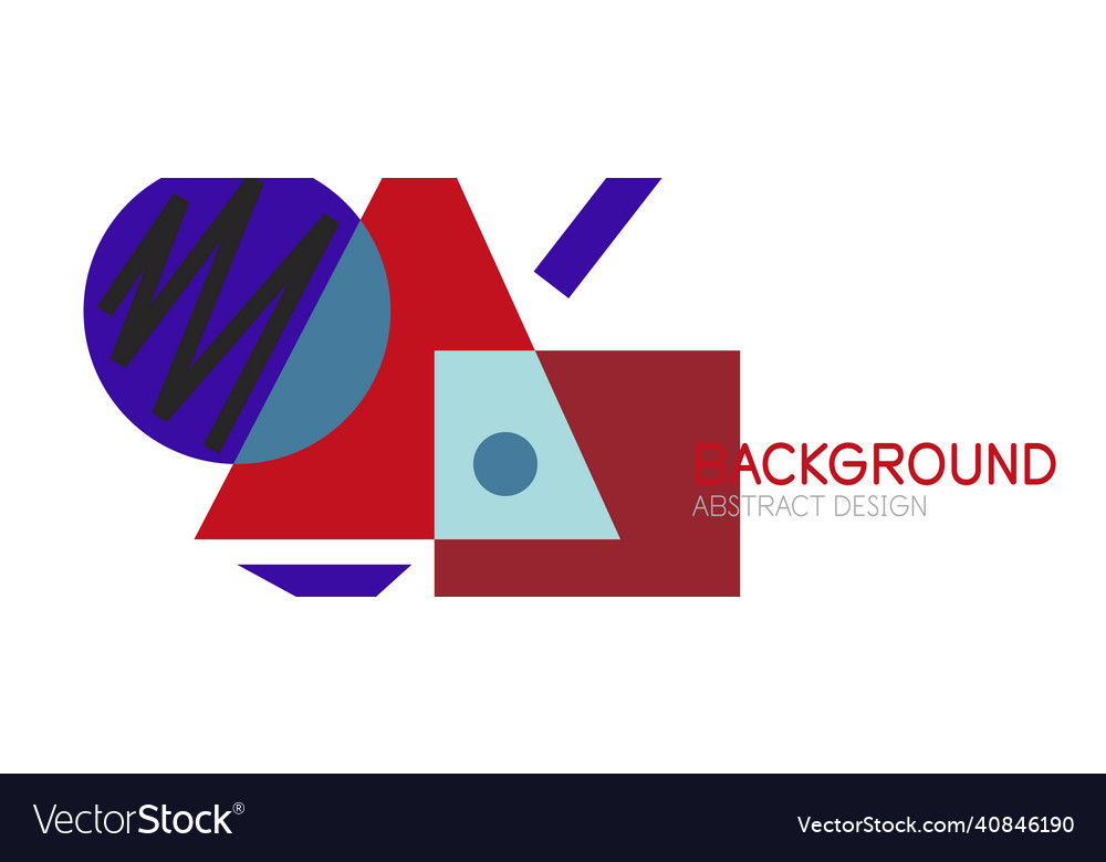Abstract background with blocks lines geometric Vector Image Abstract background with blocks lines geometric