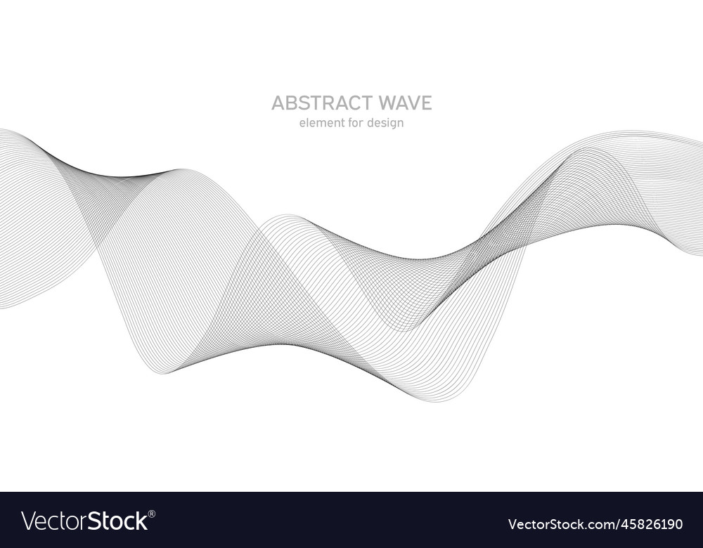 Abstract wave element for design digital