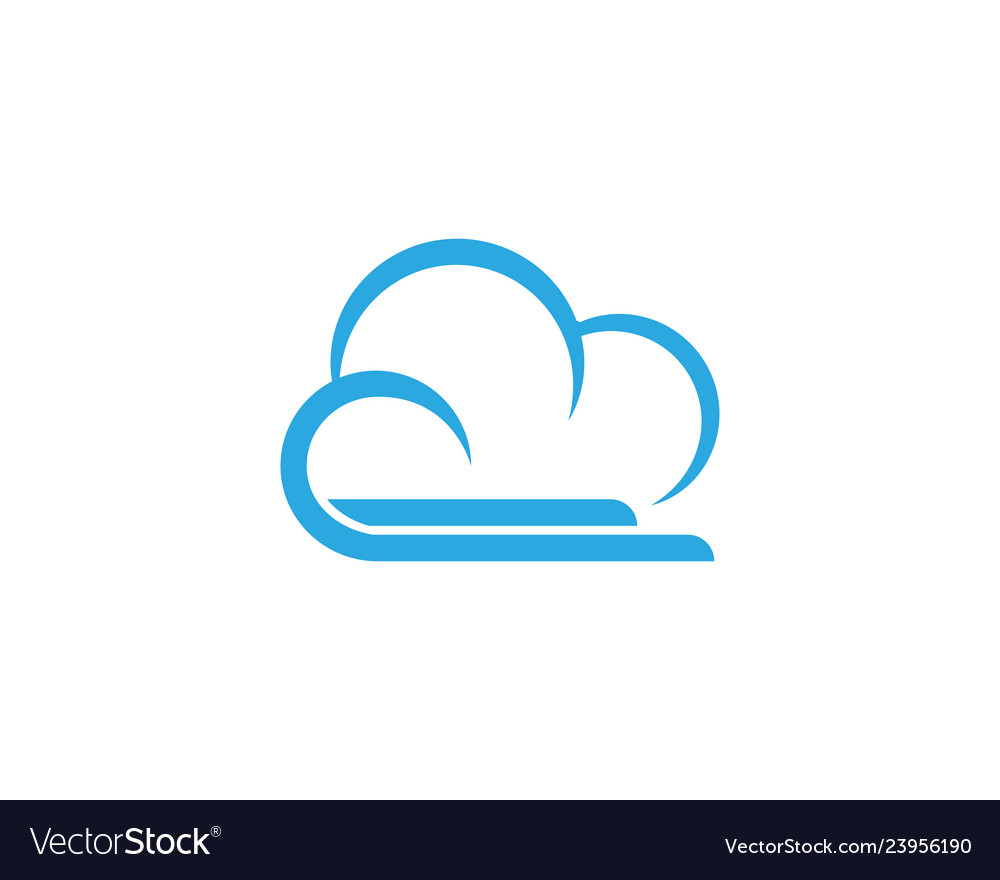 Cloud template Royalty Free Vector Image - VectorStock