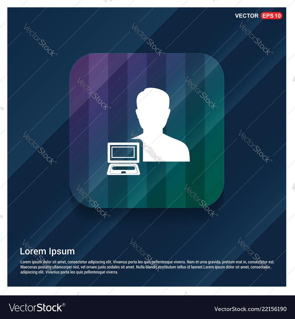 Computer user icon