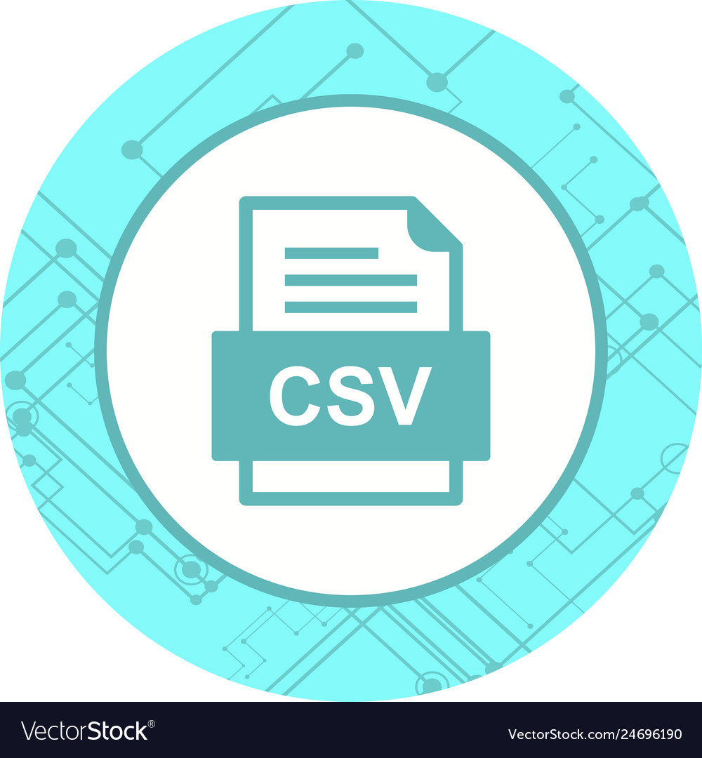 Csv file document icon