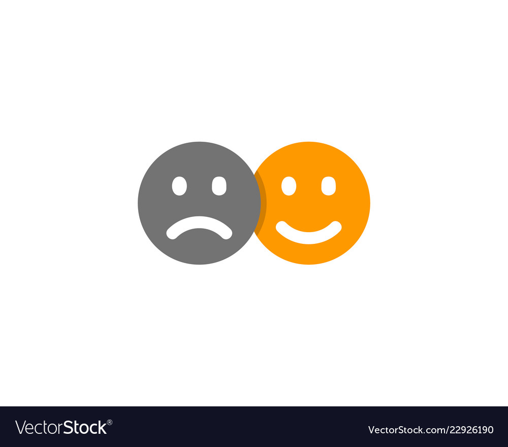 Emoticon social network logo icon design