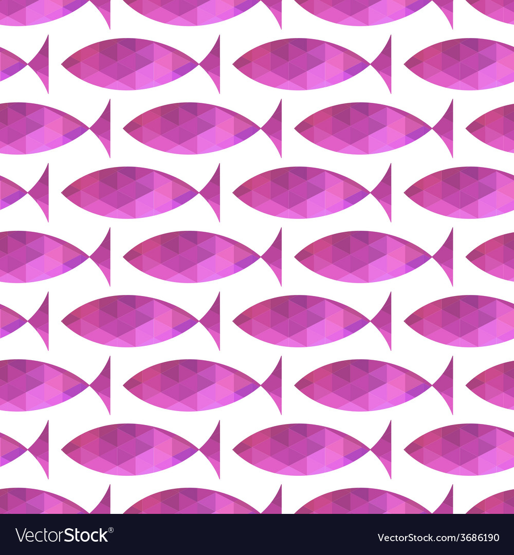 Fish seamless pattern triangle abstract fi