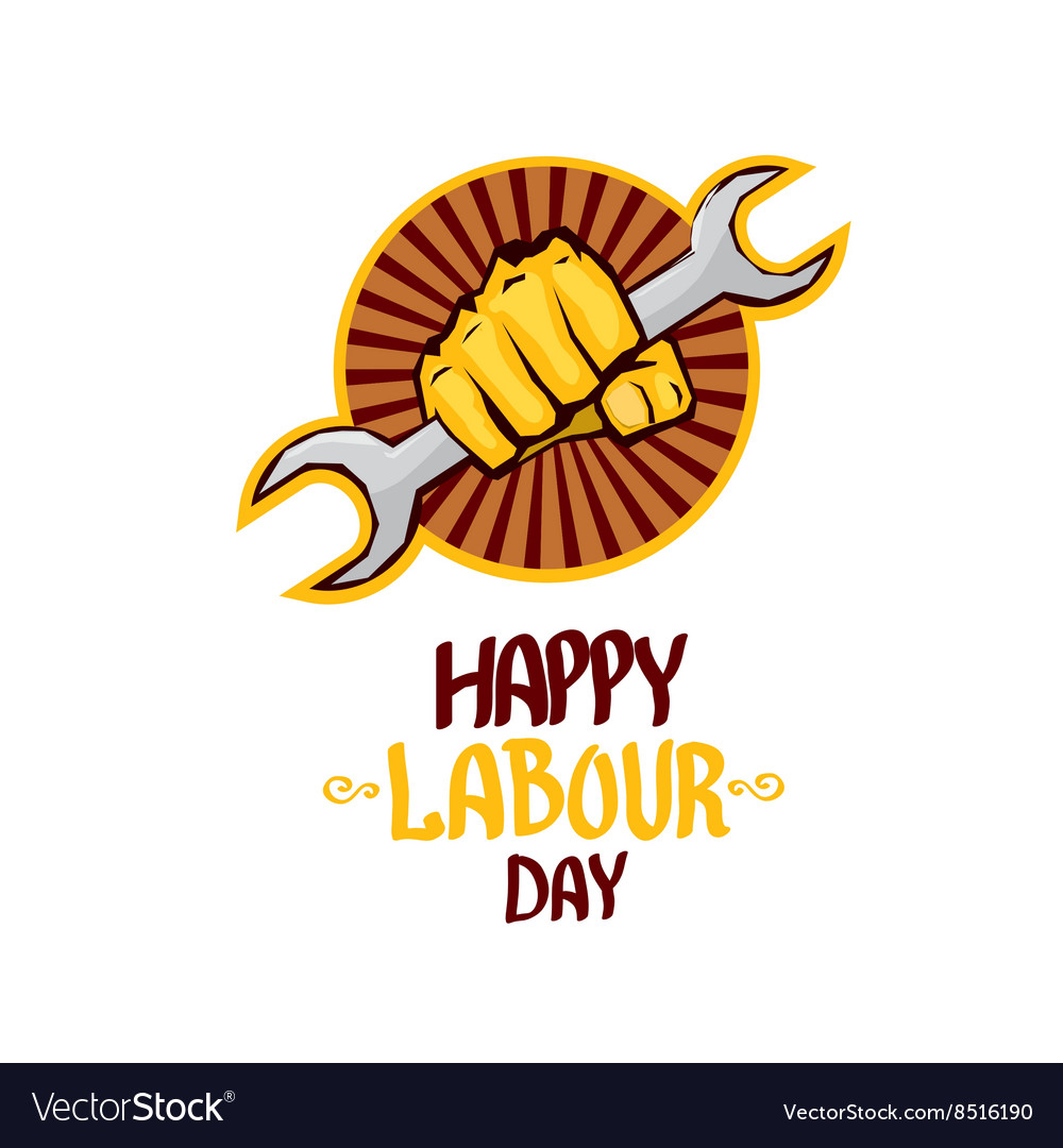 Happy Labour Day Poster Royalty Free Vector Image