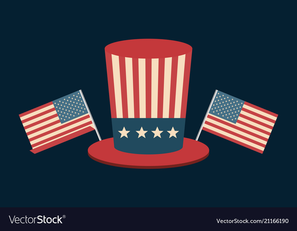 Hat usa independence day celebration Royalty Free Vector