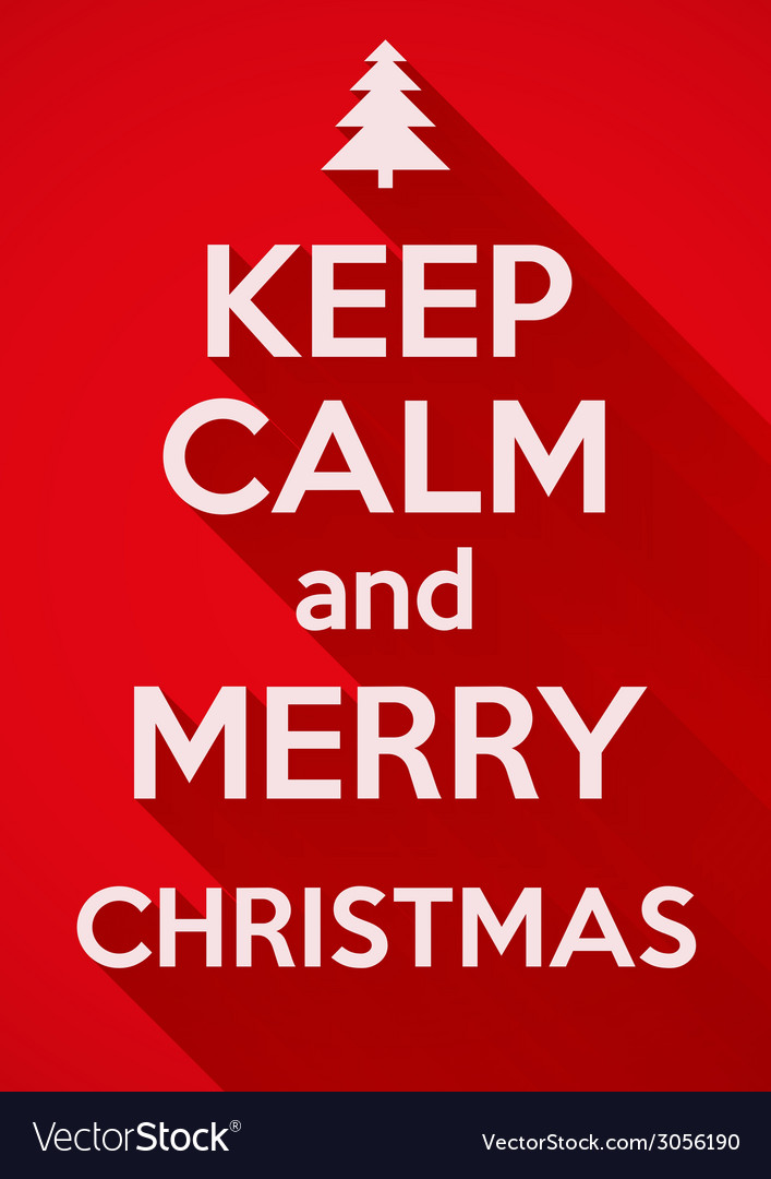 Keep calm and merry christmas background card