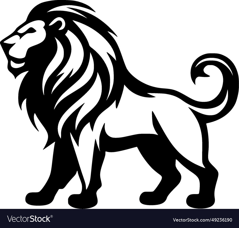 Lion - minimalist and simple silhouette