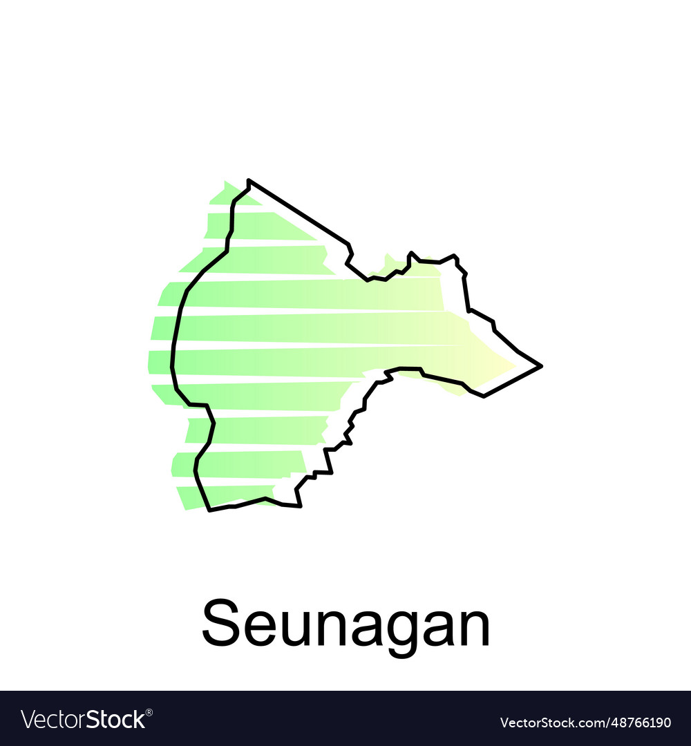 Map city of seunagan design world Royalty Free Vector Image