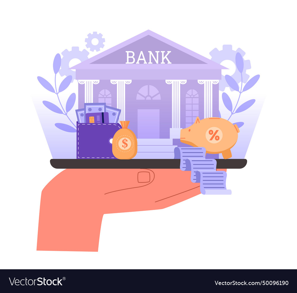 Online banking digital finance management concept Vector Image