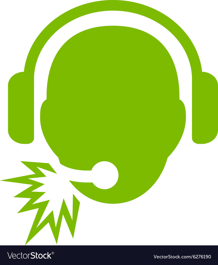 Operator message flat icon