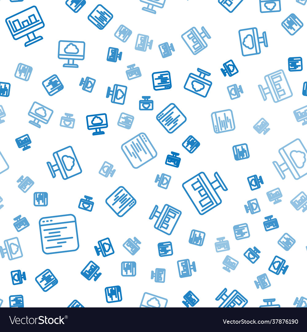 Set line software monitor with graph chart vector image Set line software monitor with graph chart