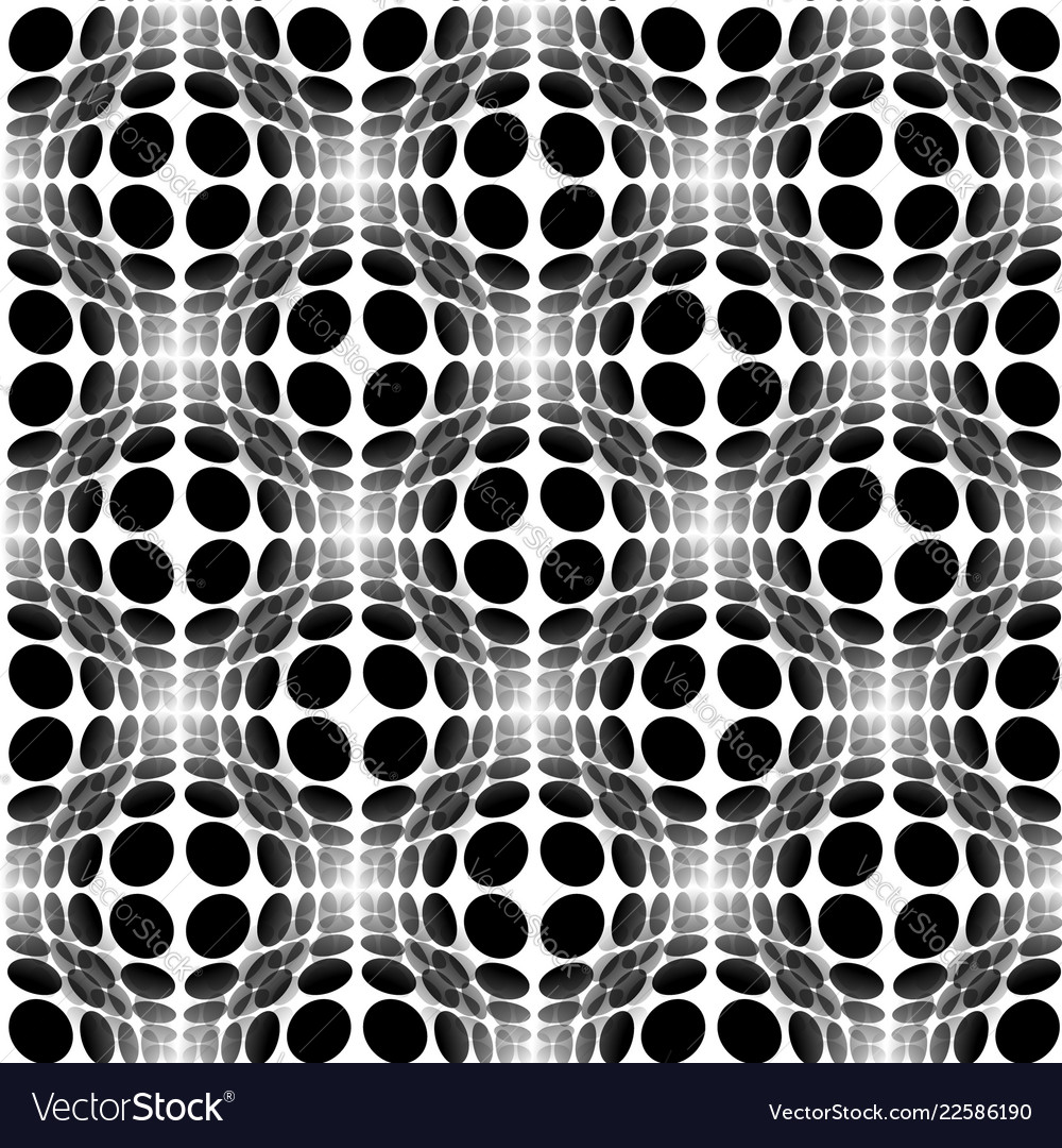 Sphere circles abstract monochrome pattern