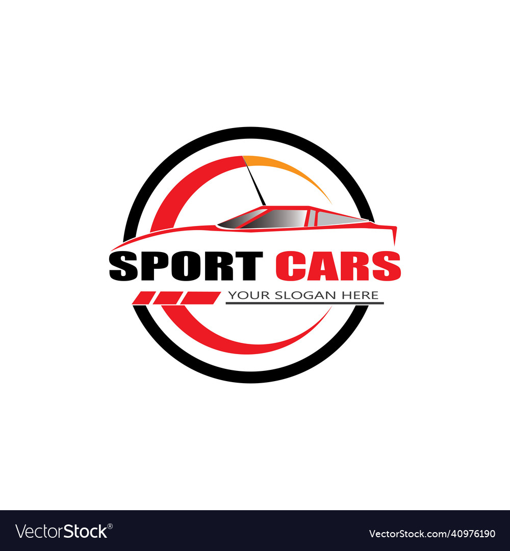 Sport car logo template design