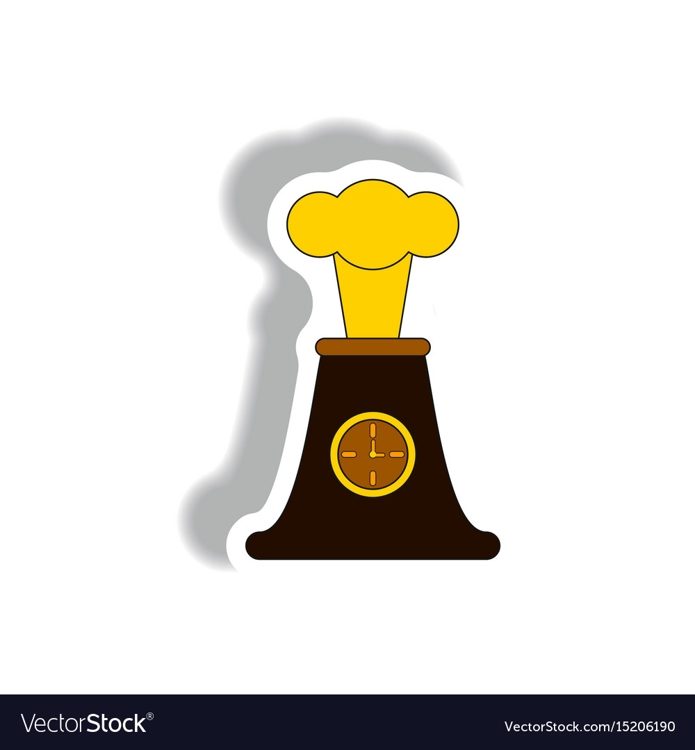 Volcano and timer explosion clock