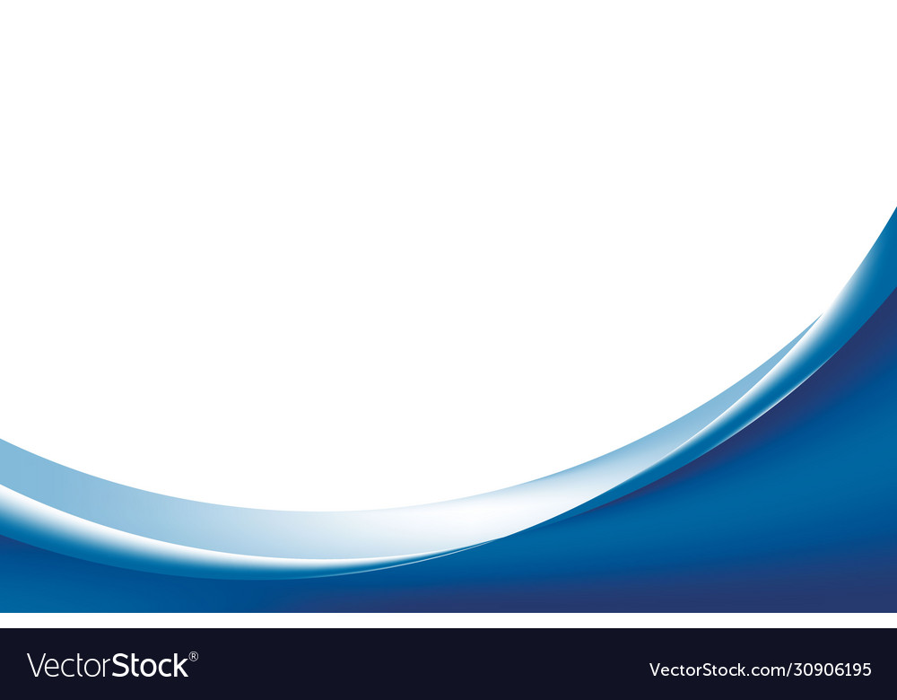 Abstract stylish blue smooth curve background Vector Image