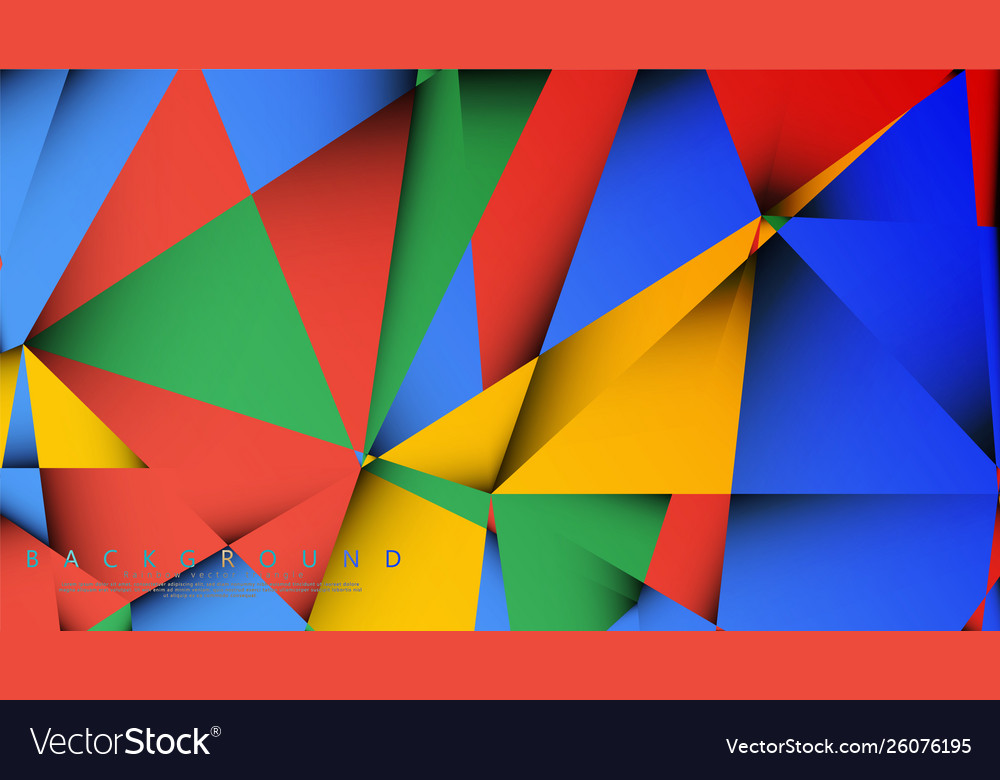 Background a triangle with combination vector image Background a triangle with combination