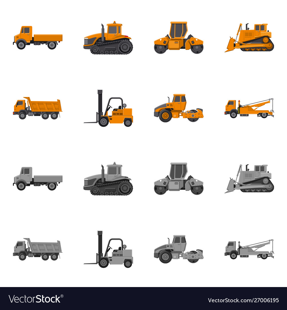 Design build and construction icon set vector image Design build and construction icon set
