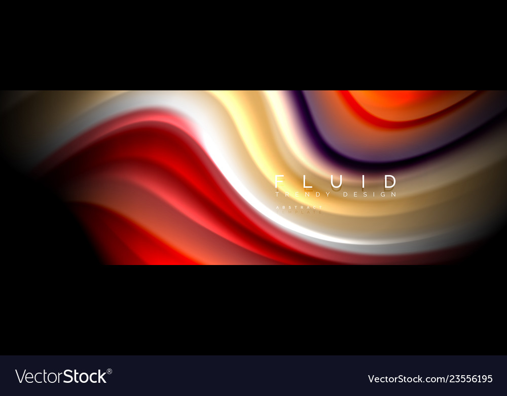 Fluid wave line background or pattern geometric Vector Image Fluid wave line background or pattern geometric