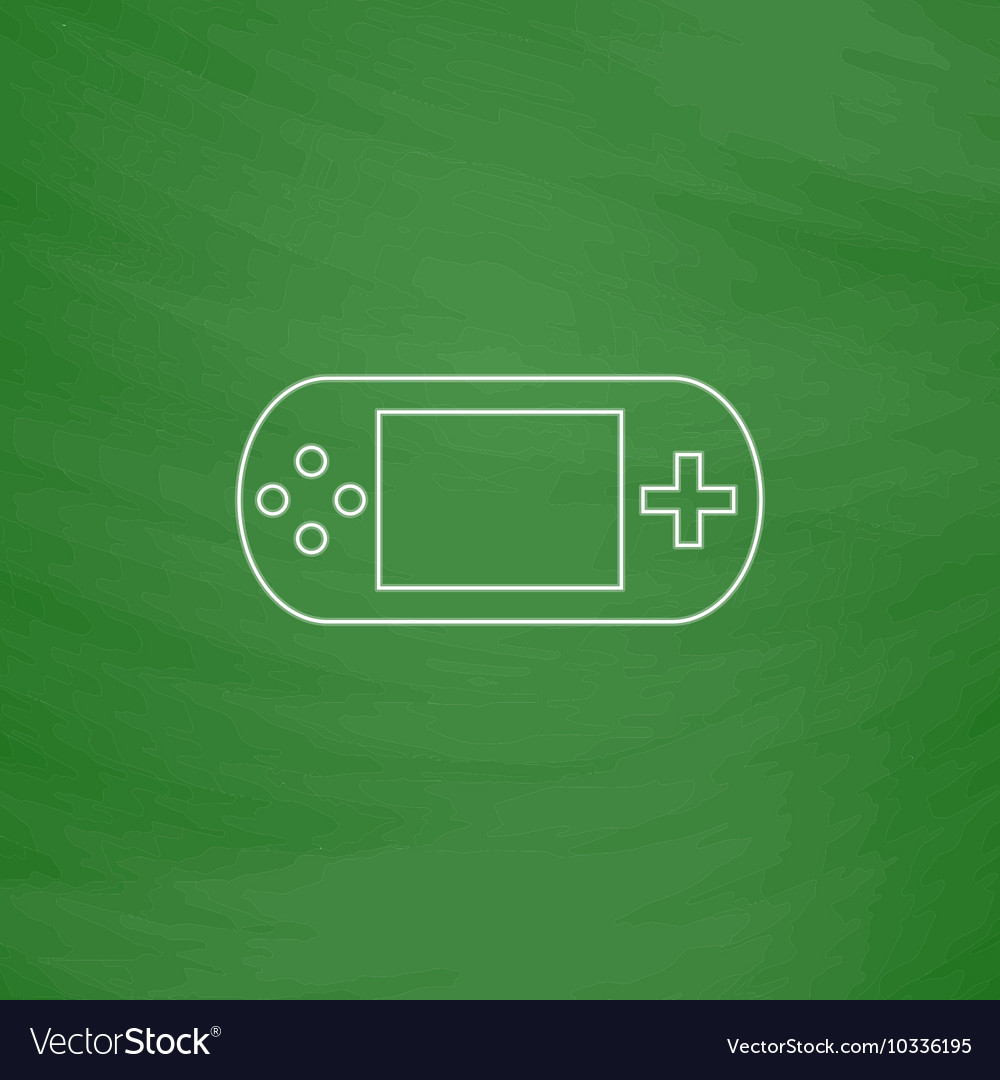 Game gadget computer symbol vector image Game gadget computer symbol