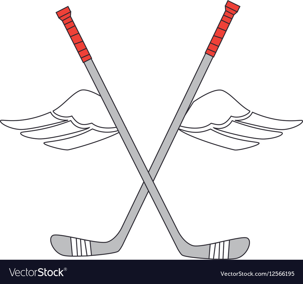 Hockey sport emblem icon