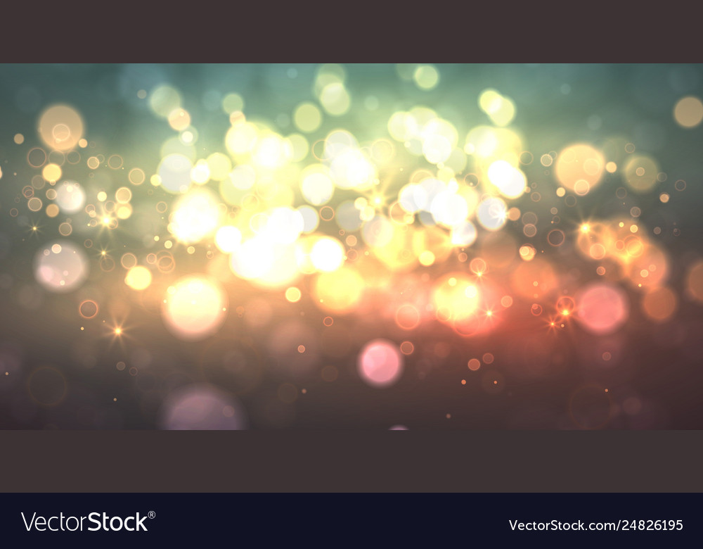 Magic background with bokeh and stars vector image Magic background with bokeh and stars