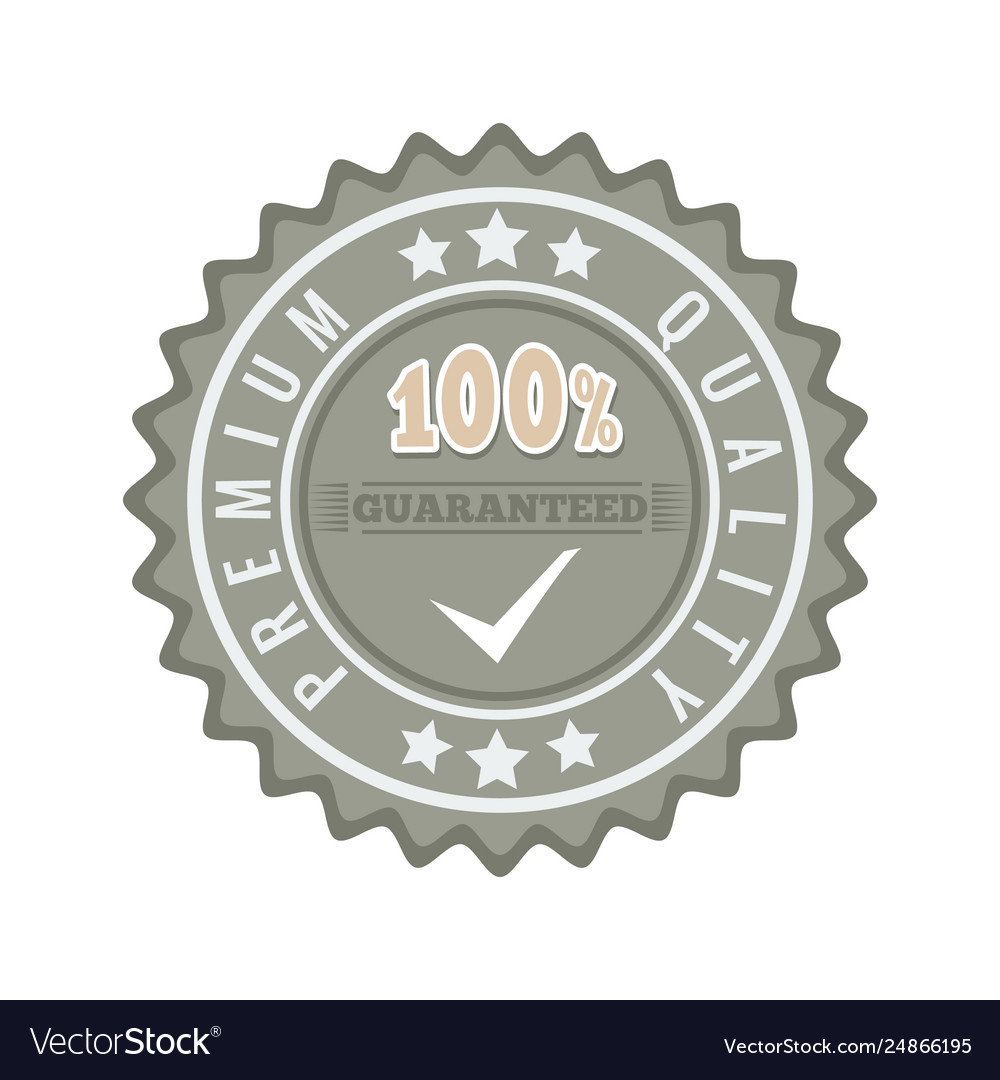 Satisfaction guaranteed seal stamp badge