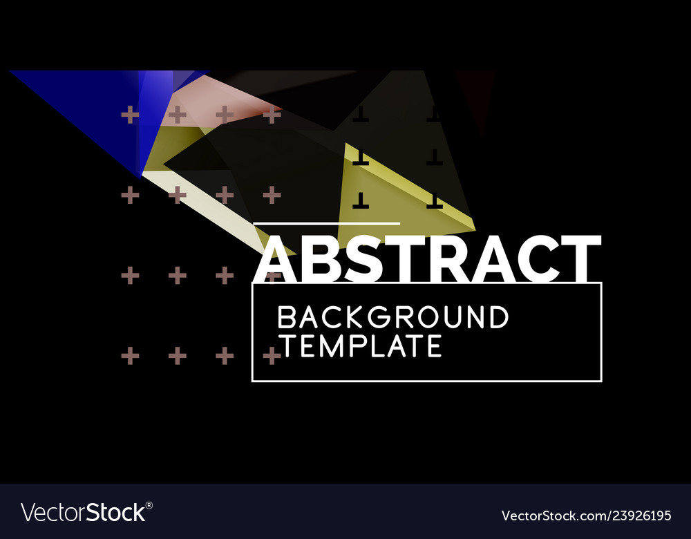 Triangular 3d geometric shapes background
