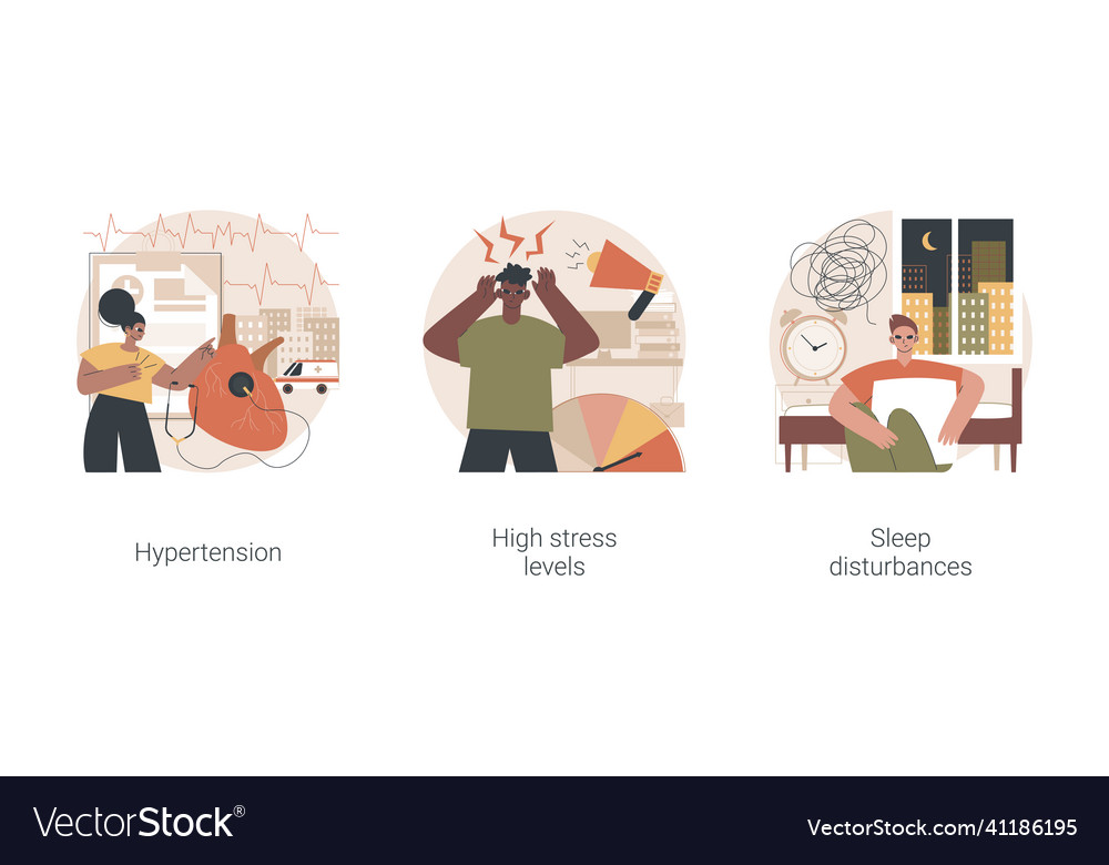 Urban health problems abstract concept