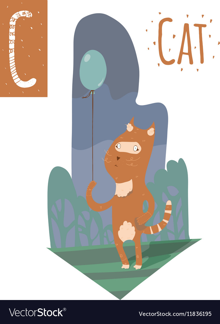 Vertical of cat with colorful background