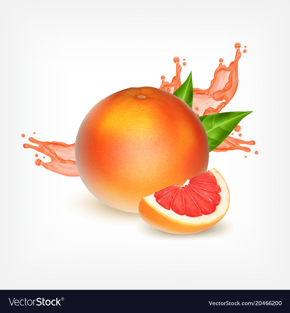 Grapefruiit with slice