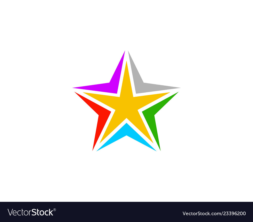 Star logo template design Royalty Free Vector Image