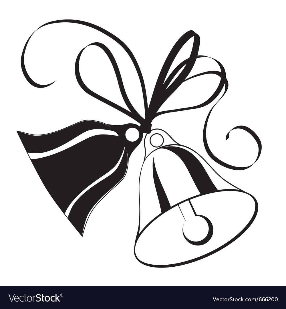 Wedding bells Royalty Free Vector Image - VectorStock