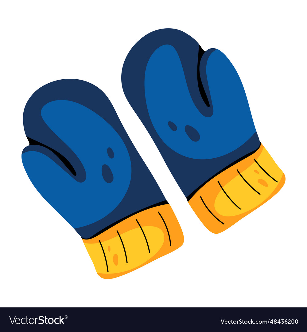 Winter mitts Royalty Free Vector Image - VectorStock