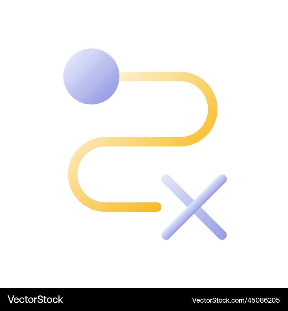 Failed Delivery Icon - Flat Gradient Royalty Free Vector