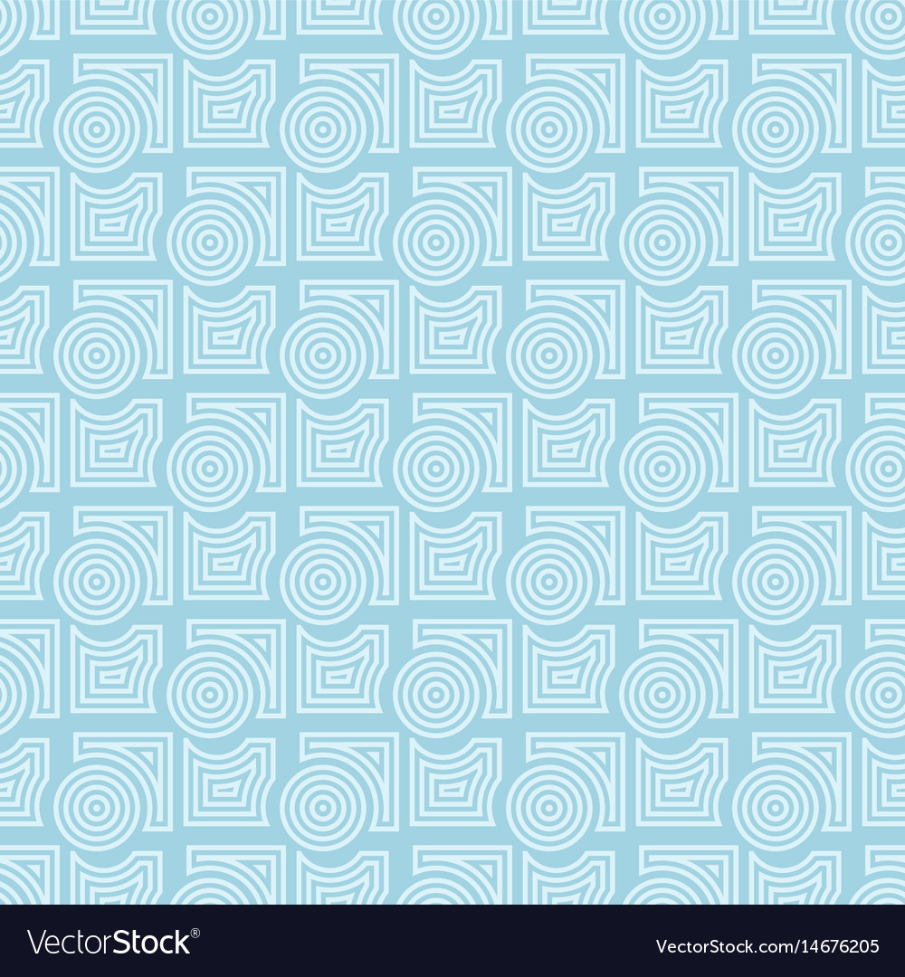 Geometric round shape seamless pattern