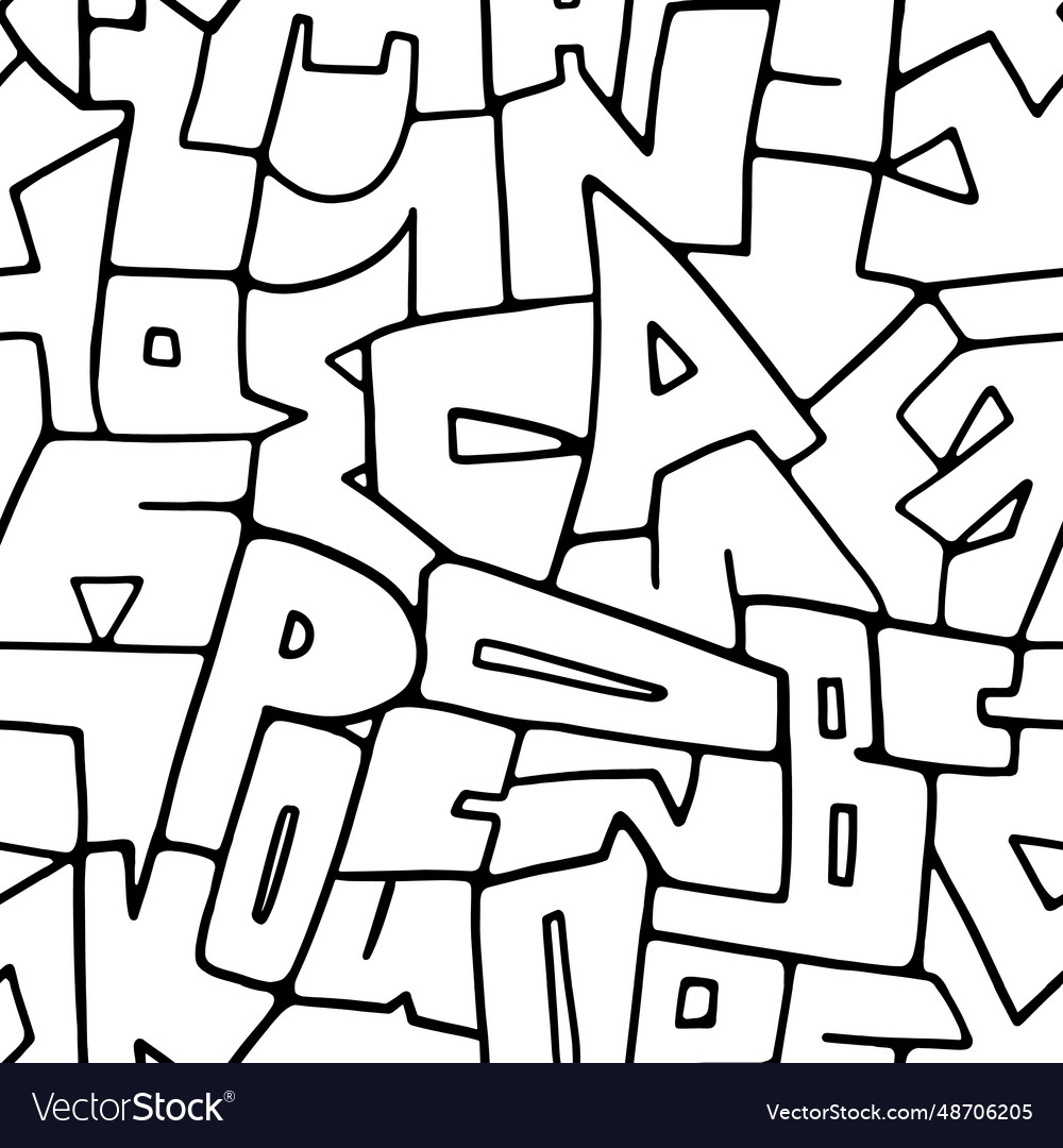 Hand Lettered Pattern - Playful Typography