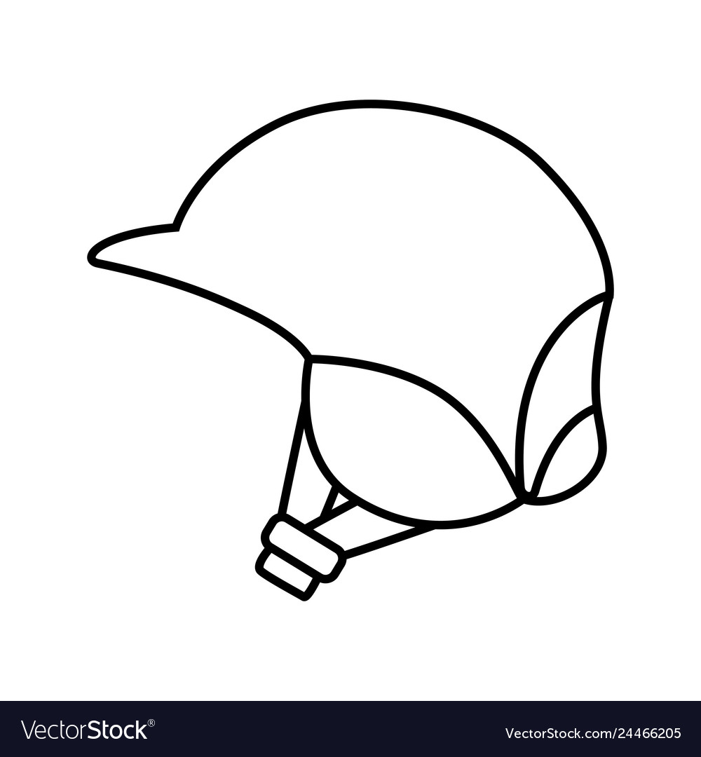 Helmet snowboard sport icon Royalty Free Vector Image